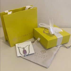 Kendra Scott Purple Pendant Necklace